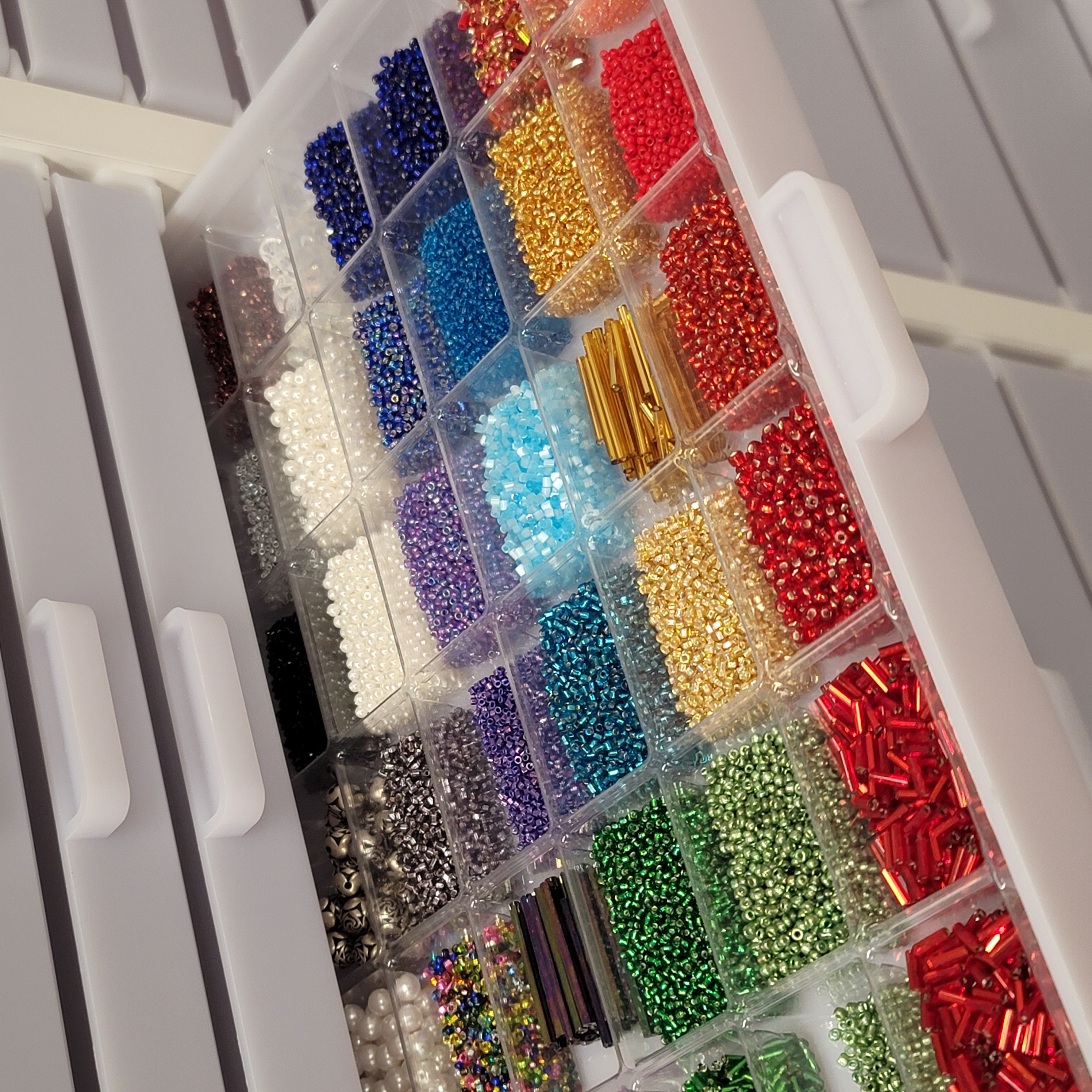 Bead Storage 8 Compartment Plastic Box for Organizing and Storing beads and  small parts