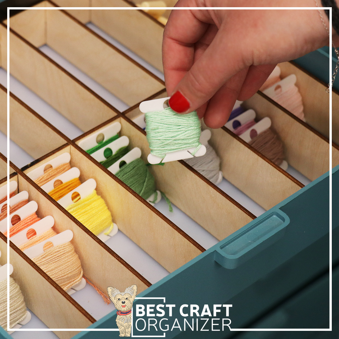 Organizing needles with DIY needle drawers