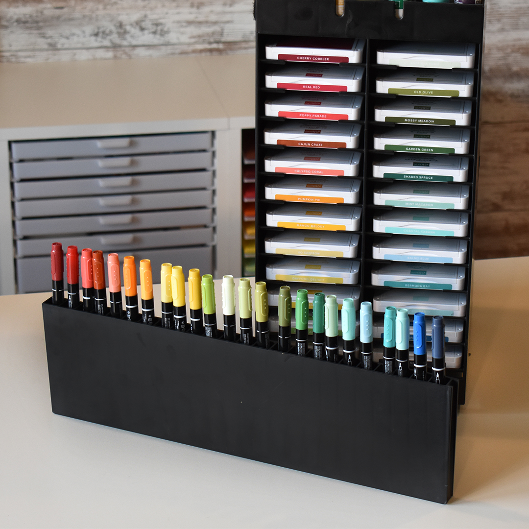 Best Craft Organizer - PortaInk Standard Case - Ink Pad Storage - White